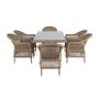 Обеденная группа из искусственного ротанга на 6 персон 4SIS «Амароне»