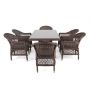 Обеденная группа из искусственного ротанга на 6 персон 4SIS «Амароне»