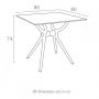   Siesta Contract Air Table 80