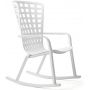 Кресло-качалка пластиковое с подушкой Nardi Folio белый