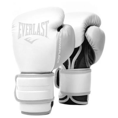 Боксерские перчатки Everlast Powerlock PU 2 10oz белый - купить по специальной цене в интернет-магазине "Уют в доме"
