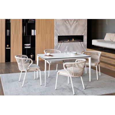 Комплект дачной мебели 4SIS «Малага» каркас белый - купить по специальной цене в интернет-магазине "Уют в доме"