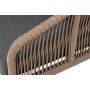 Диван 2-местный плетеный из роупа 4SIS «Канны» каркас алюминий коричневый (RAL8016) муар