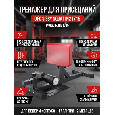Тренажер под собственным весом DFC Sissy Squat IN21715 - купить по специальной цене в интернет-магазине "Уют в доме"