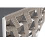 Стул плетеный из роупа 4SIS «Диего» каркас из стали белый муар