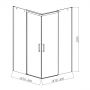 Душевой уголок Vincea Dice VSS-4D900CL