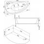 Ванна BAS Флорида 160x90 без гидромассажа L/R