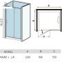 Душевая кабина WeltWasser MAINE-1 100х100 L