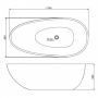 Овальная акриловая ванна Gemy G9211