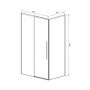 Душевой уголок Vincea Slim-N VSR-4SN8012CGB