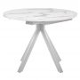 Стол круглый раскладной BRADEX HOME Rudolf 100-130 белый