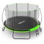 Батут с защитной сеткой и лестницей UNIX Line 12 ft UFO Green