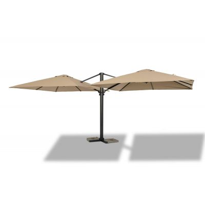 Зонт 4SIS "Фабриано" двухкупольный 3x3м, бежевый - купить по специальной цене в интернет-магазине "Уют в доме"