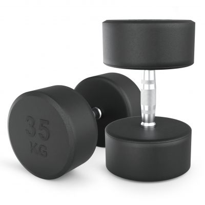 Гантель UNIX Fit PRO круглая обрезиненная 35 кг, 2 шт - купить по специальной цене в интернет-магазине "Уют в доме"