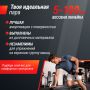 Гантель UNIX Fit PRO круглая обрезиненная 30 кг, 2 шт