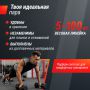 Гантель гексагональная UNIX Fit обрезиненная 27,5 кг, 2 шт