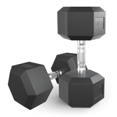 Гантель UNIX Fit обрезиненная 27,5 кг, 2 шт - купить по специальной цене в интернет-магазине "Уют в доме"