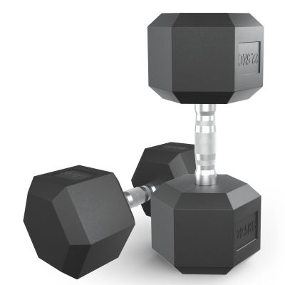 Гантель UNIX Fit обрезиненная 22,5 кг, 2 шт - купить по специальной цене в интернет-магазине "Уют в доме"