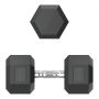 Гантель гексагональная UNIX Fit обрезиненная 22,5 кг, 2 шт