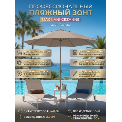 Зонт Magnani Cezanne, тортора - купить по специальной цене в интернет-магазине "Уют в доме"