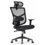 Кресло Falto STAR OFFICE ERGO 3 (3D поясничный упор,3D подлокотни 5D подголов, сетка, ткань, черный) STE-MF01-BK-5D