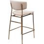 Стул полубарный BRADEX HOME Elle кремовый с золотыми ножками