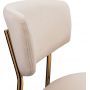 Стул полубарный BRADEX HOME Elle кремовый с золотыми ножками
