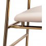 Стул полубарный BRADEX HOME Elle кремовый с золотыми ножками