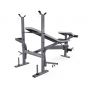 Скамья со стойками под штангу DFC D703/2 PRO с партой для бицепса