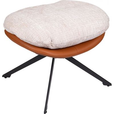 Табурет BRADEX HOME BLISS оранж/серый, экокожа, шенилл - купить по специальной цене в интернет-магазине "Уют в доме"