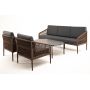 Лаунж-зона 4SIS Канны 5-местная плетеная, роуп коричневый
