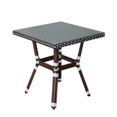 Стол для дачи 4SIS Кабри из искусственного ротанга, цвет черно-белый - купить по специальной цене в интернет-магазине "Уют в доме"