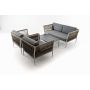 Лаунж-зона 4SIS Касабланка плетеная из роупа 4-местная, цвет серый