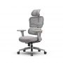 Эргономичное компьютерное кресло FoxGear NETZ модель XO - office edition, серый