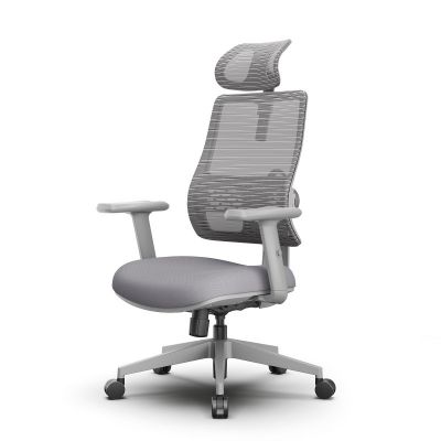 Эргономичное кресло FoxGear NETZ One, DGGY, серый - купить по специальной цене в интернет-магазине "Уют в доме"