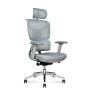 Кресло офисное Norden Michelin grey, серая сетка, алюминиевая база