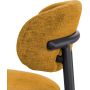 Стул BRADEX HOME Lucas 2 горчичный шенилл с чёрными ножками