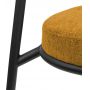 Стул BRADEX HOME Lucas 2 горчичный шенилл с чёрными ножками