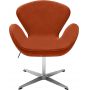 Кресло BRADEX HOME SWAN STYLE CHAIR терракотовый, искусственная замша