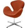 Кресло BRADEX HOME SWAN STYLE CHAIR терракотовый, искусственная замша