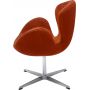 Кресло BRADEX HOME SWAN STYLE CHAIR терракотовый, искусственная замша