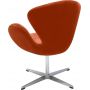 Кресло BRADEX HOME SWAN STYLE CHAIR терракотовый, искусственная замша