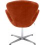 Кресло BRADEX HOME SWAN STYLE CHAIR терракотовый, искусственная замша