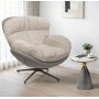 Кресло BRADEX HOME BLISS латте, экокожа, шенилл
