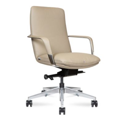 офисная мебель Norden Нэо LB / Neo LB / коричневая кожа / алюминиевая база - купить по специальной цене в интернет-магазине "Уют в доме"