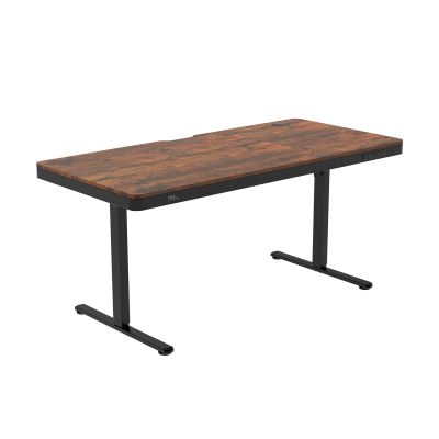 Геймерский стол ZONE 51 e-Nexor Low 160x75 Dark Wood - купить по специальной цене в интернет-магазине "Уют в доме"