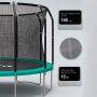 Каркасный батут Scholle FLIP 14FT, зеленый