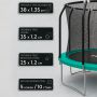 Каркасный батут Scholle FLIP 14FT, зеленый