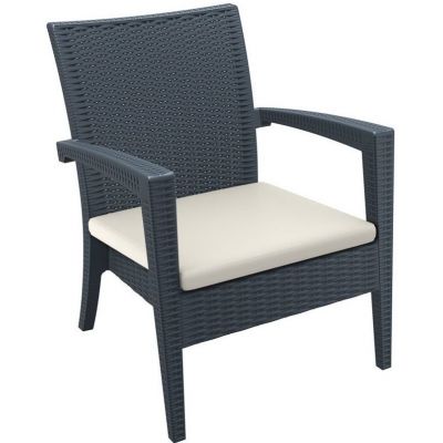 Садовое кресло Siesta Contract Miami Lounge Armchair - купить по специальной цене в интернет-магазине "Уют в доме"