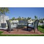 Кресло пластиковое плетеное с подушкой Siesta Contract Miami Lounge Armchair